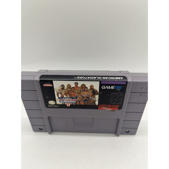 American Gladiators (Super Nintendo Entertainment System, 1993) Cartridge Only - Picture 1 of 6